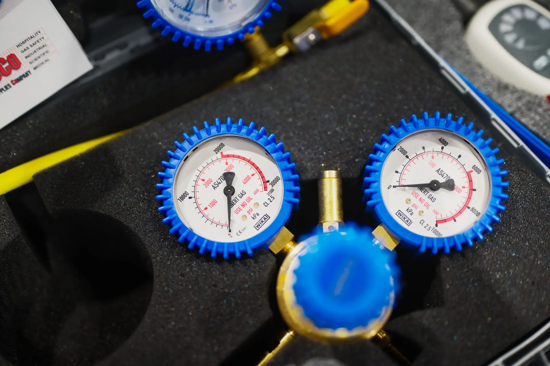 photo of pressure gauges