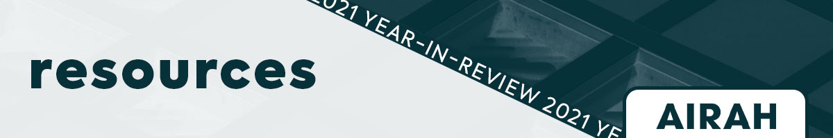 AIRAH year-in-review – resources