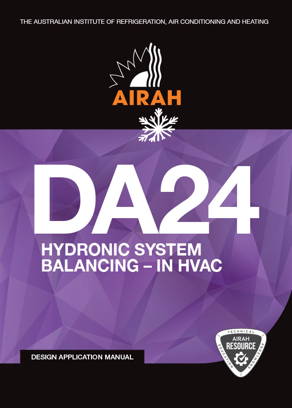 AIRAH DA24 Hydronic System Balancing – in HVAC