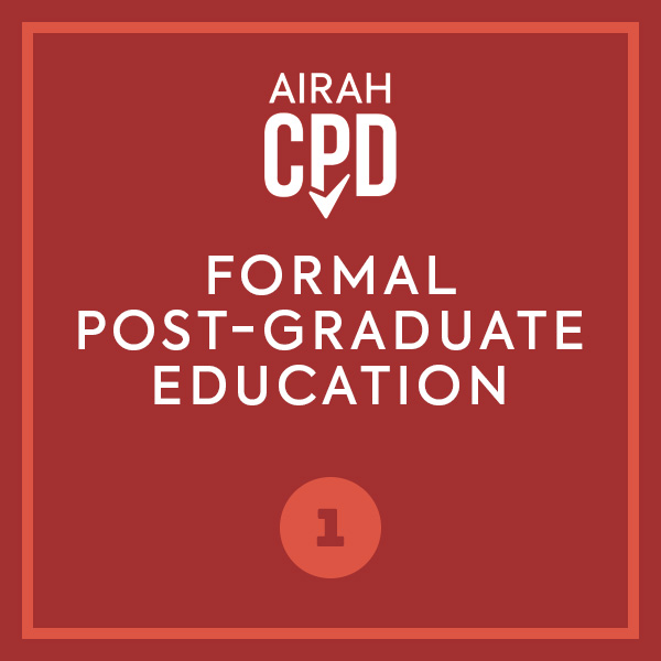 AIRAH CPD Formal post-graduate education