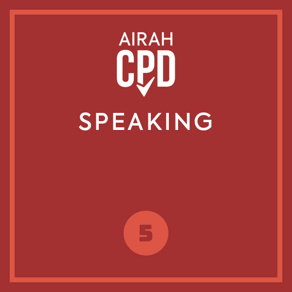 AIRAH CPD Speaking (presentations)