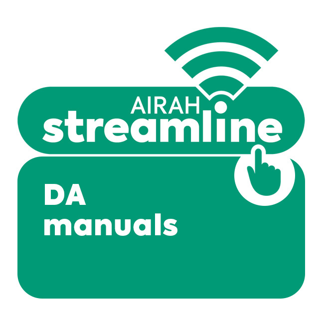 AIRAH Streamline – Design Application (DA) manuals