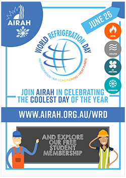 AIRAH World Refrigeration Day poster for students
