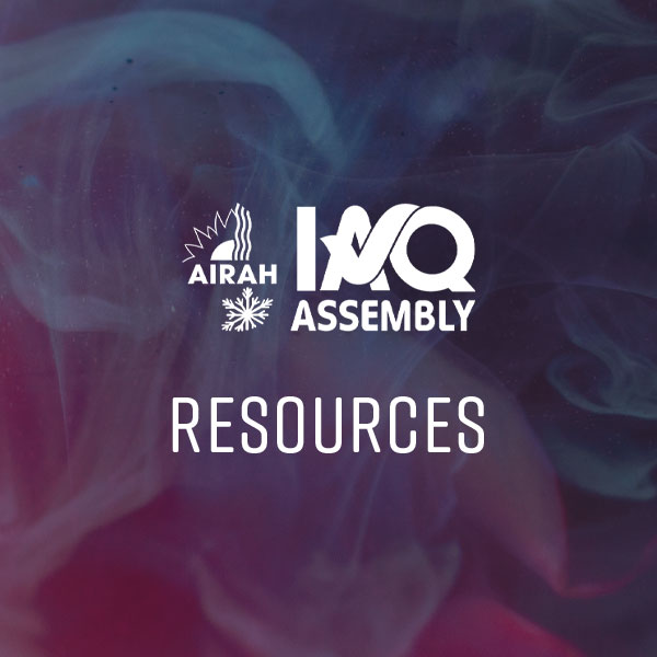 AIRAH Indoor Air Quality Assembly Resources