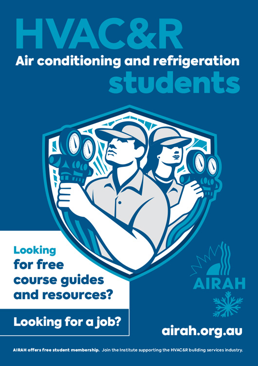 AIRAH student poster – air conditioning and refrigeration students