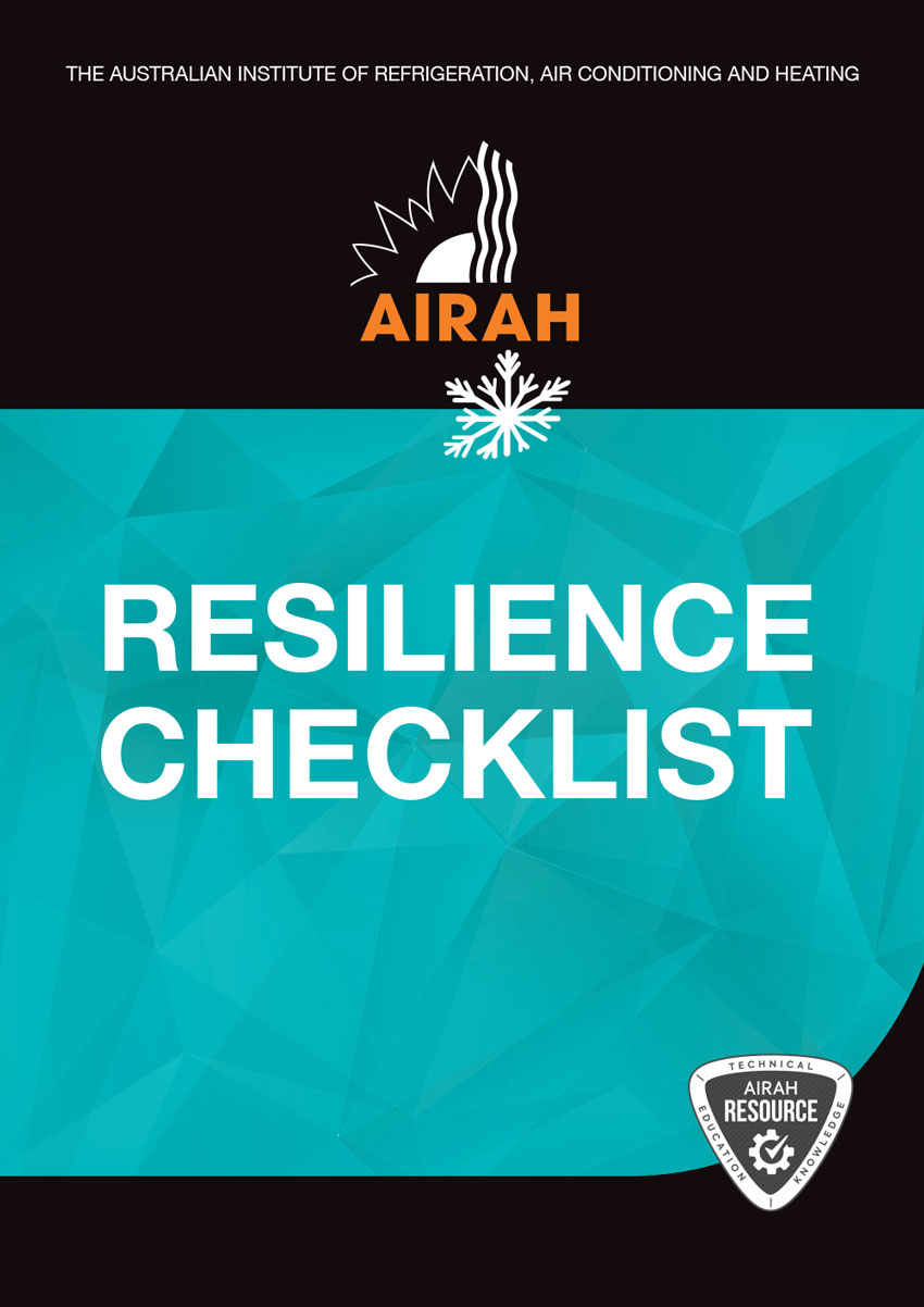 AIRAH's Resilience Checklist