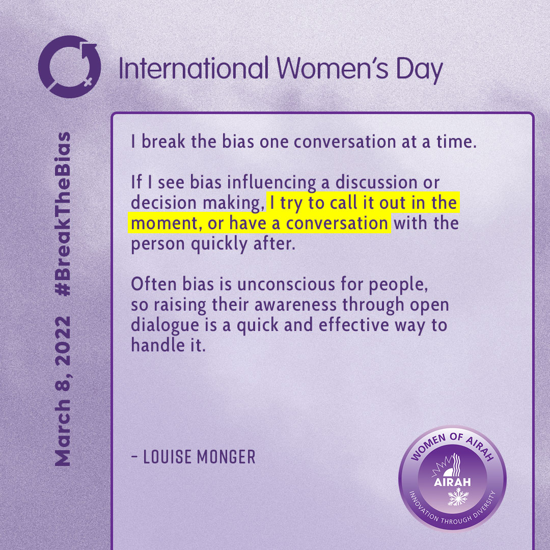 International Women's Day – Louise Monger