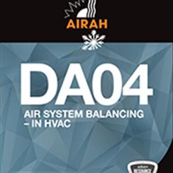 DA04 Air System Balancing – in HVAC